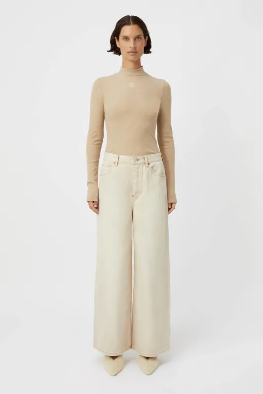 Nora Rib Long Sleeve Top sold by camilla & marc