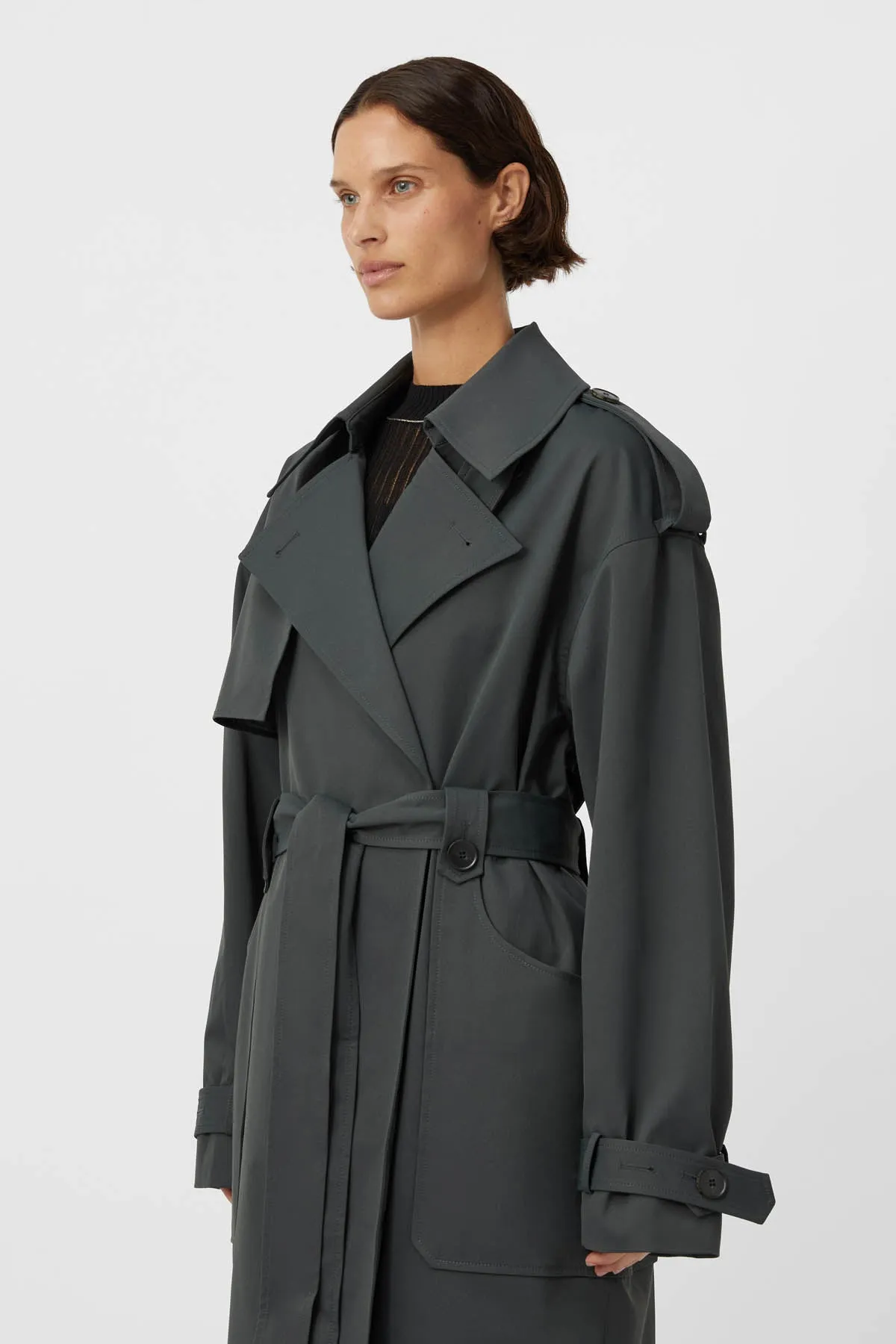 Reyes Classic Trench Coat sold by camilla & marc product image thumbnail 2