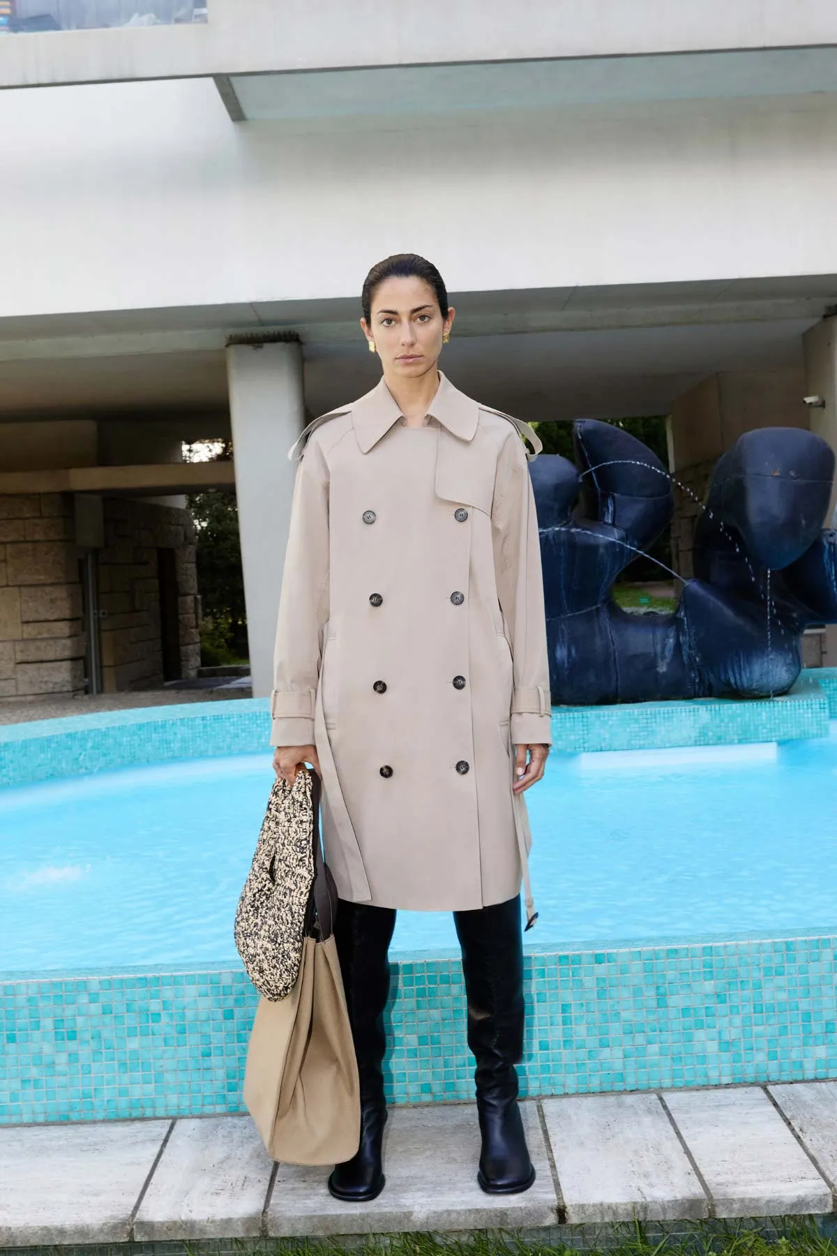 Evans Classic Knee Length Trench sold by camilla & marc product image thumbnail 5