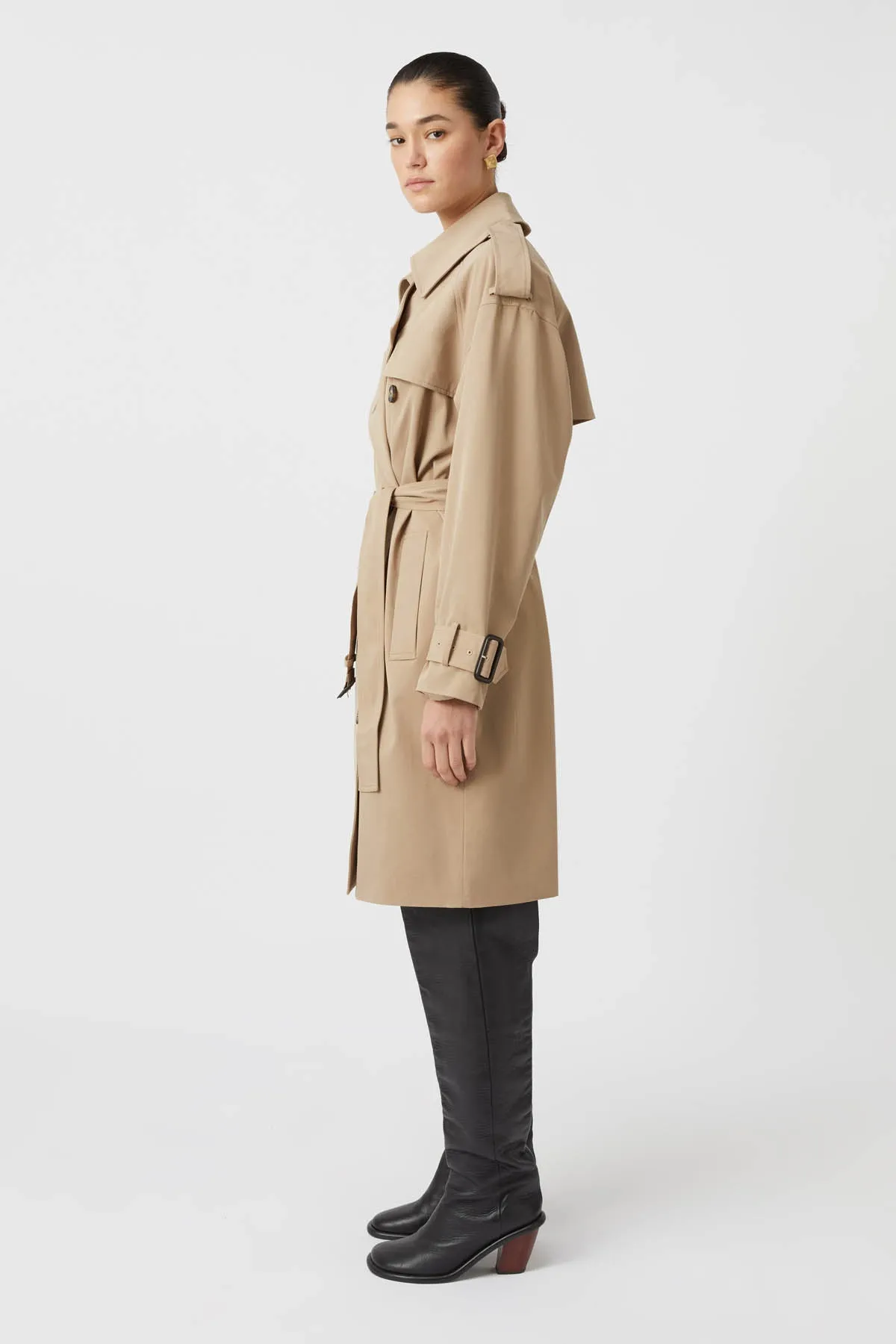 Evans Classic Knee Length Trench sold by camilla & marc product image thumbnail 2
