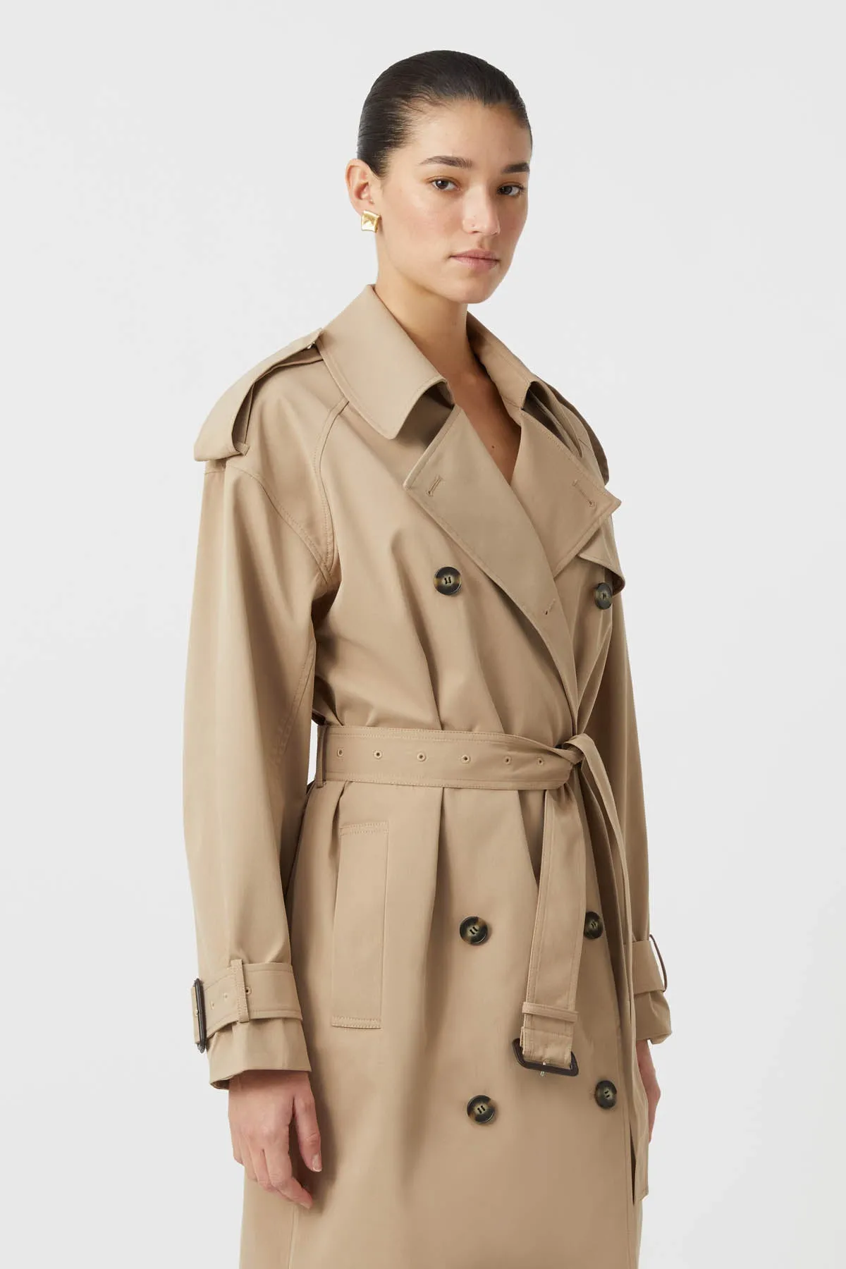 Evans Classic Knee Length Trench sold by camilla & marc product image thumbnail 3
