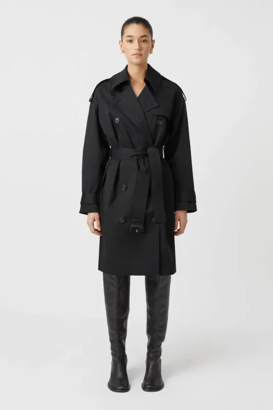 Evans Classic Knee Length Trench sold by camilla & marc