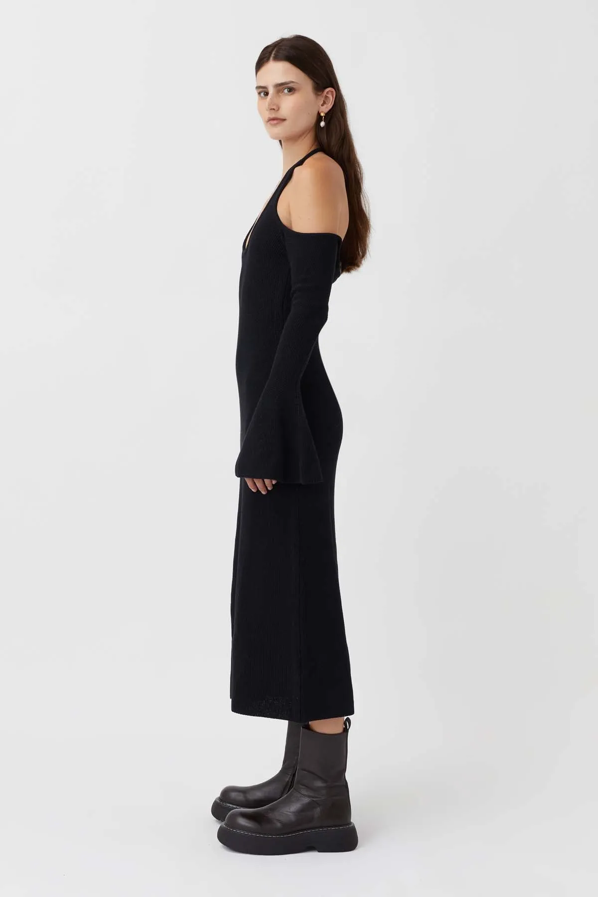 Redwood Cold Shoulder Knit Dress sold by camilla & marc product image thumbnail 4