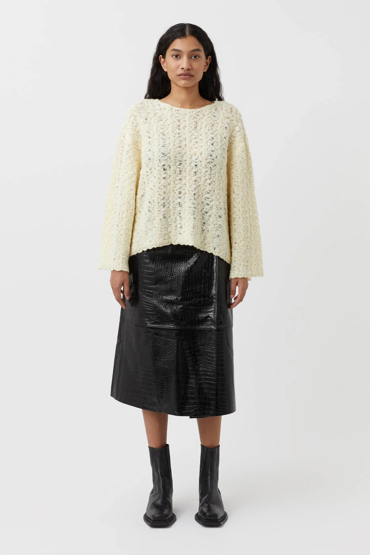 Orchid Knit Crew sold by camilla & marc product image thumbnail 3