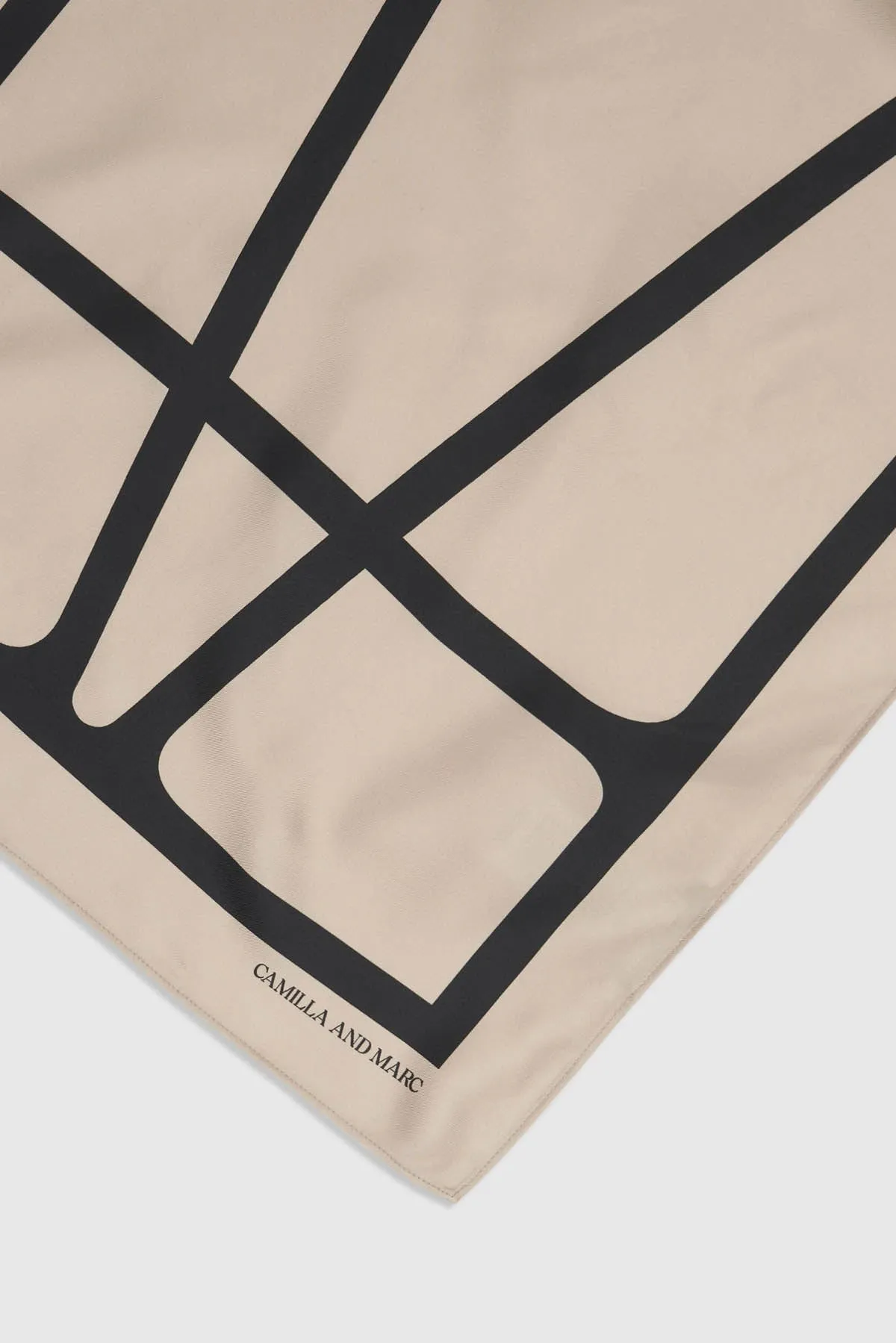 Monogram Printed Scarf sold by camilla & marc product image thumbnail 2