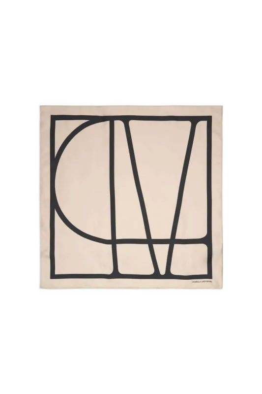 Monogram Printed Scarf sold by camilla & marc