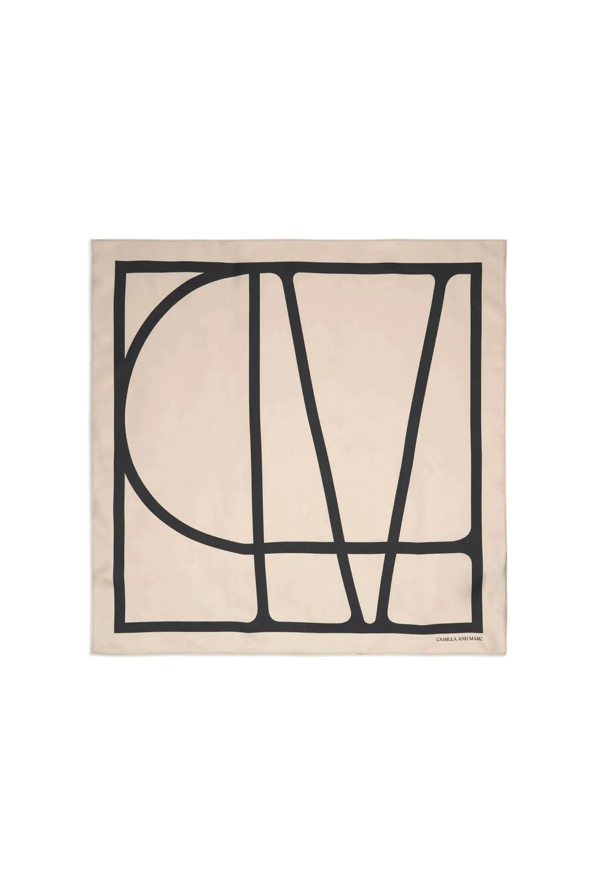 Monogram Printed Scarf sold by camilla & marc