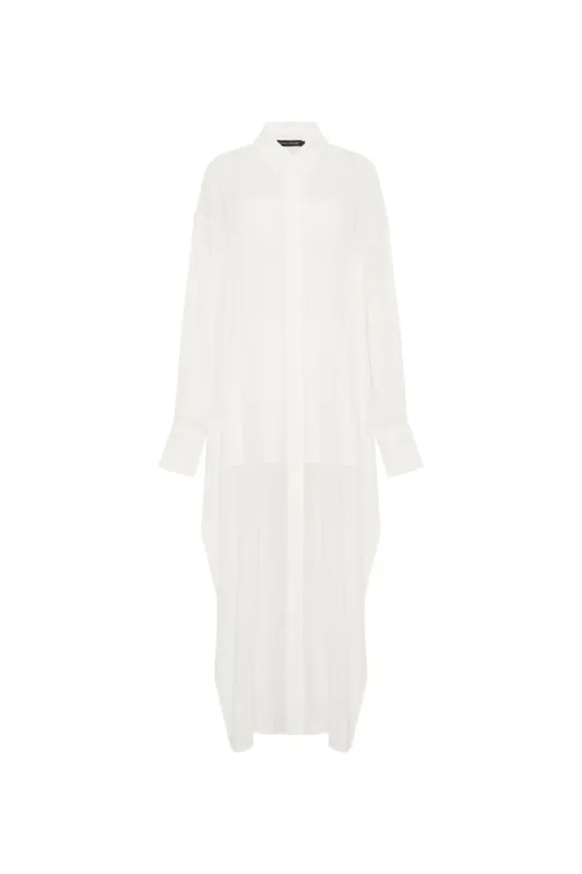 Pia Sheer Texture Dress sold by camilla & marc