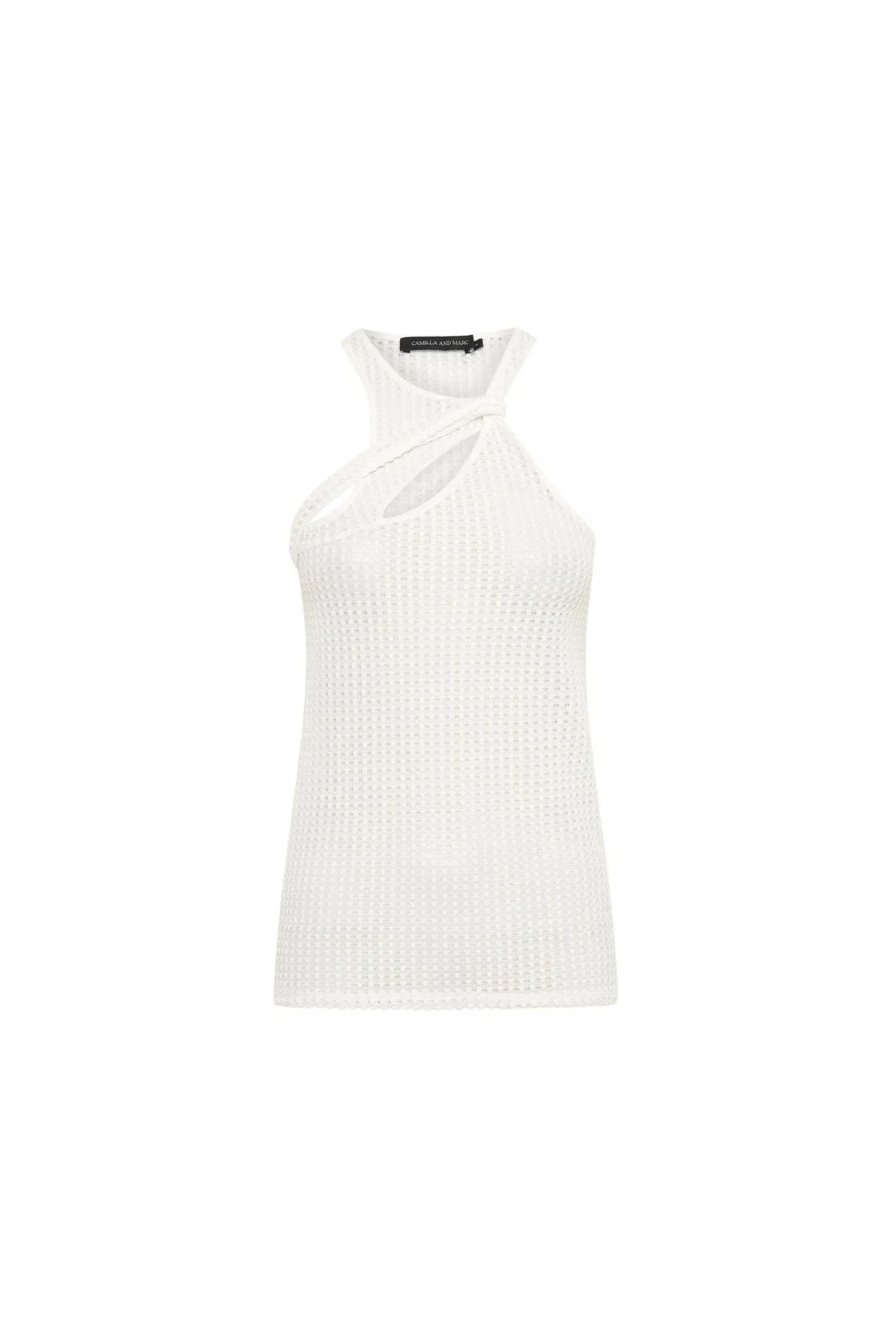 Atlas Textured Twist Tank sold by camilla & marc