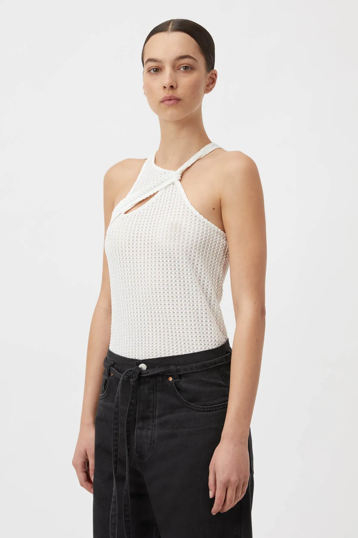 Atlas Textured Twist Tank sold by camilla & marc product image thumbnail 2