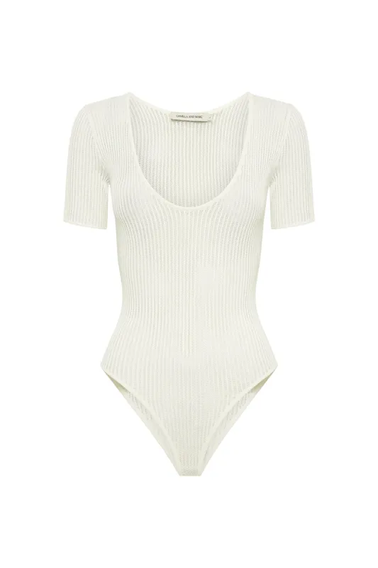 Delaney Knit Bodysuit sold by camilla & marc