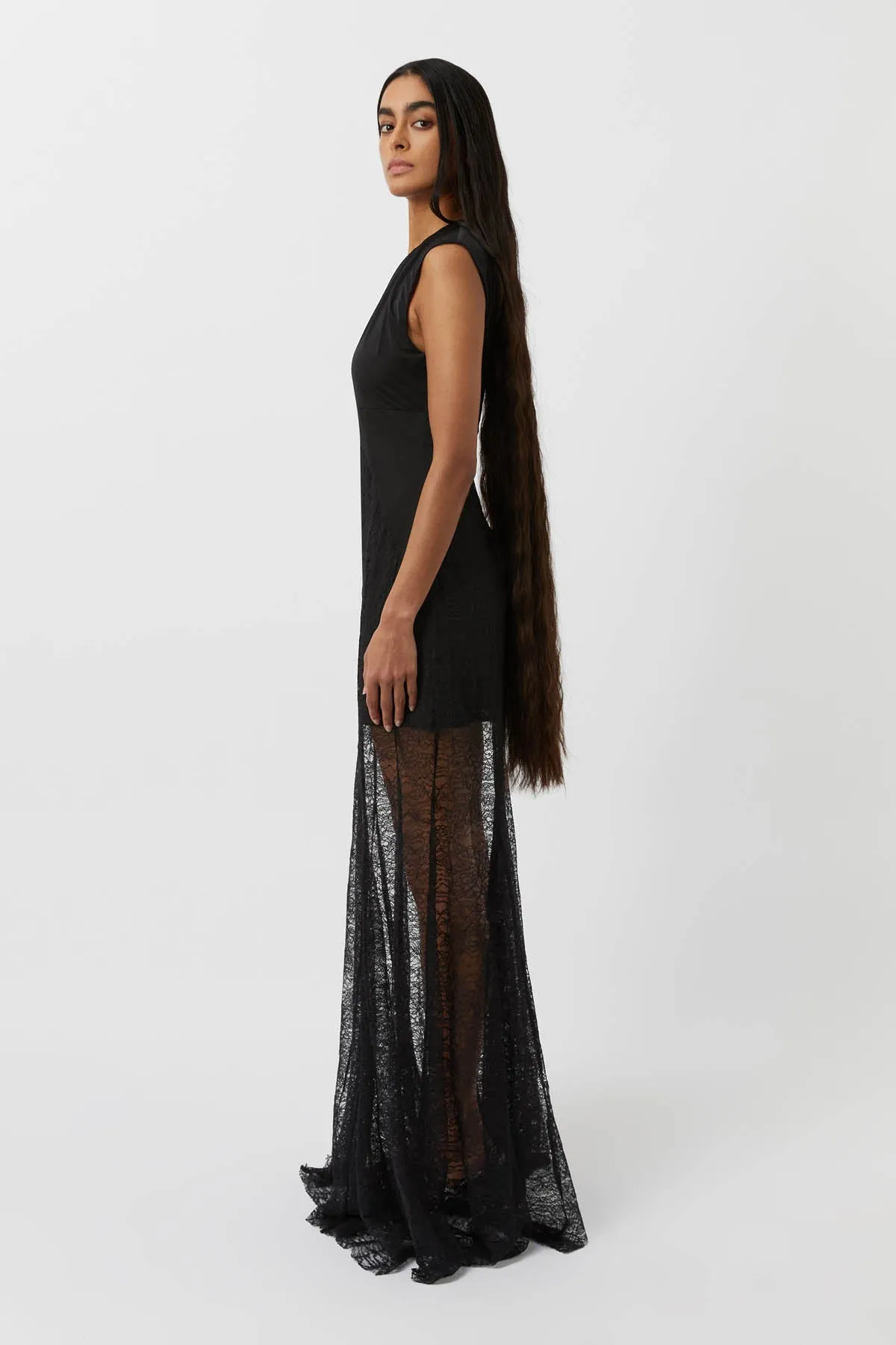 Angelo Lace Contrast Maxi Dress sold by camilla & marc product image thumbnail 4