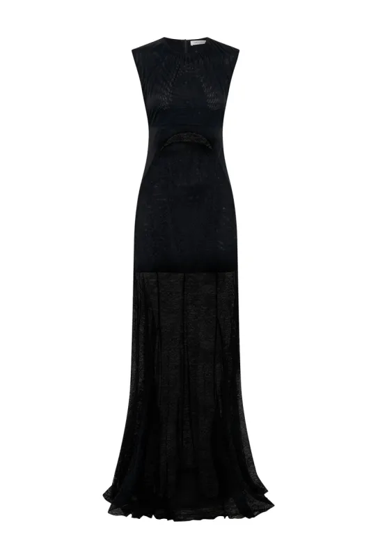 Angelo Lace Contrast Maxi Dress sold by camilla & marc