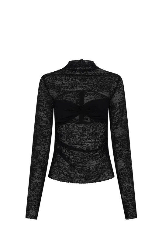 Angelo Lace Long Sleeve Top sold by camilla & marc
