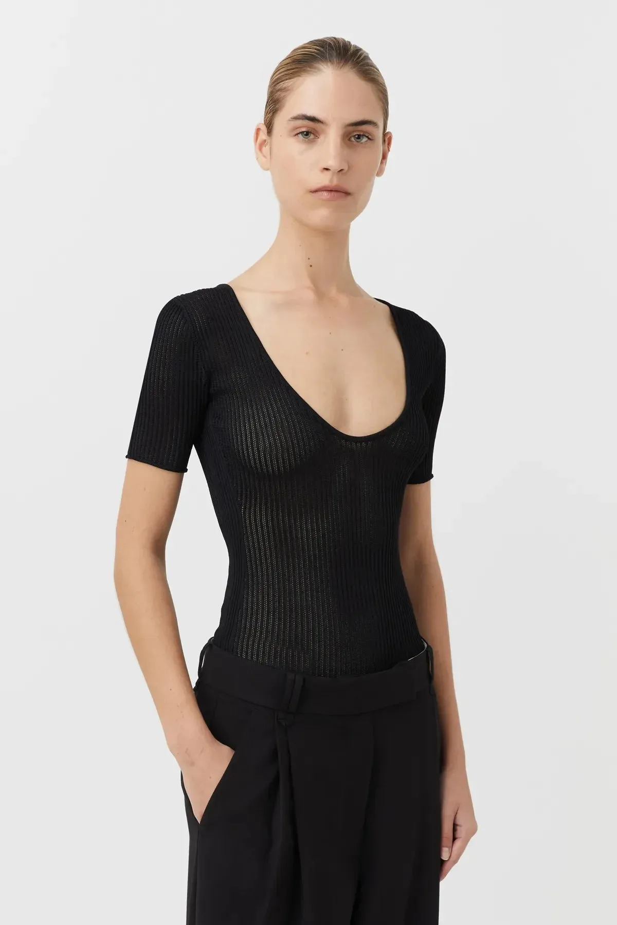 Delaney Knit Bodysuit sold by camilla & marc product image thumbnail 2