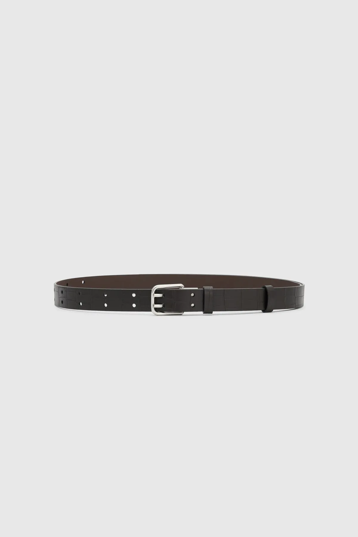 Landon Croc Embossed Belt sold by camilla & marc