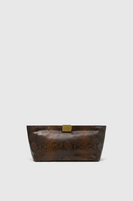 Poppy Snake Clutch sold by camilla & marc