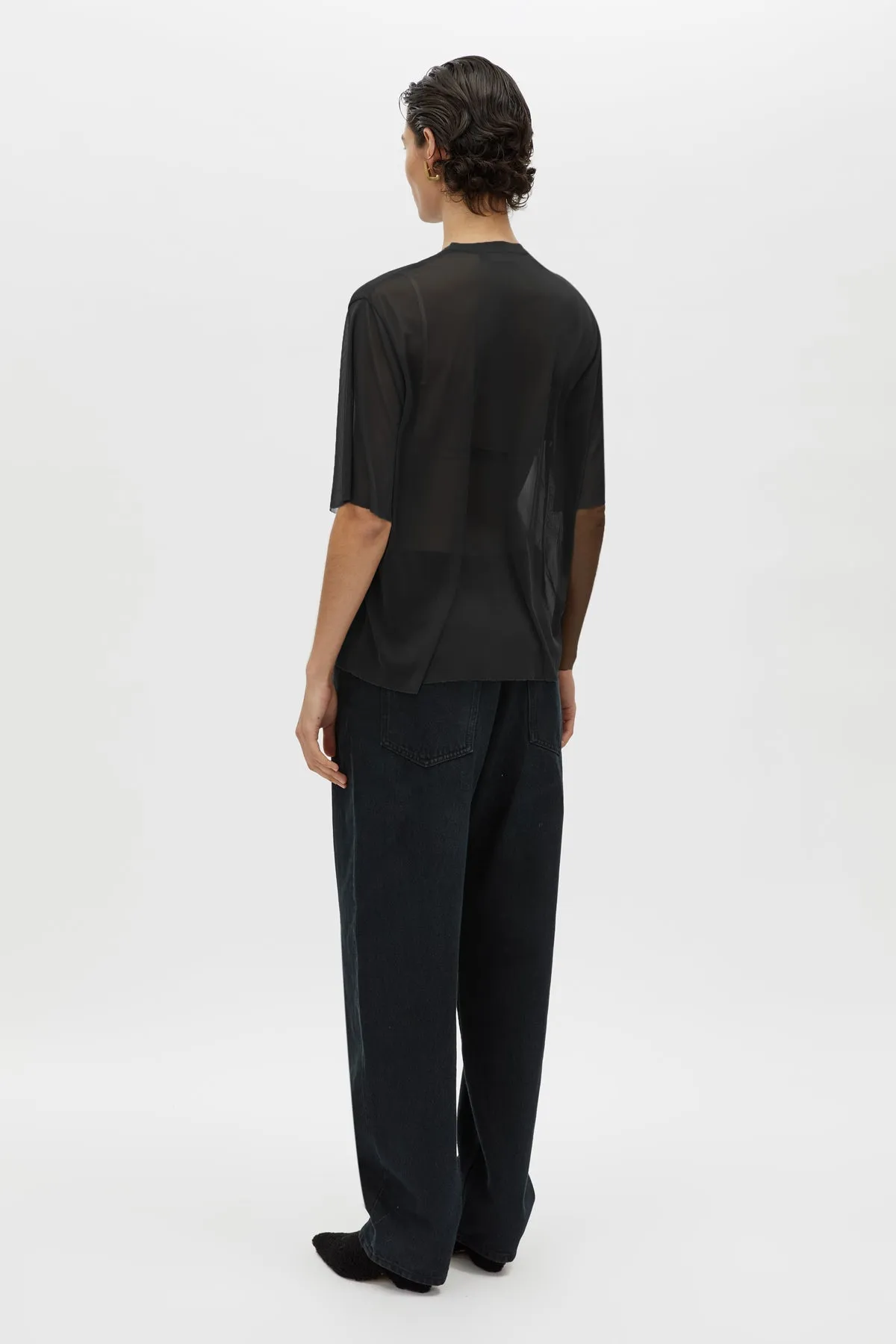 Enigma V Neck Sheer Tee sold by camilla & marc product image thumbnail 5