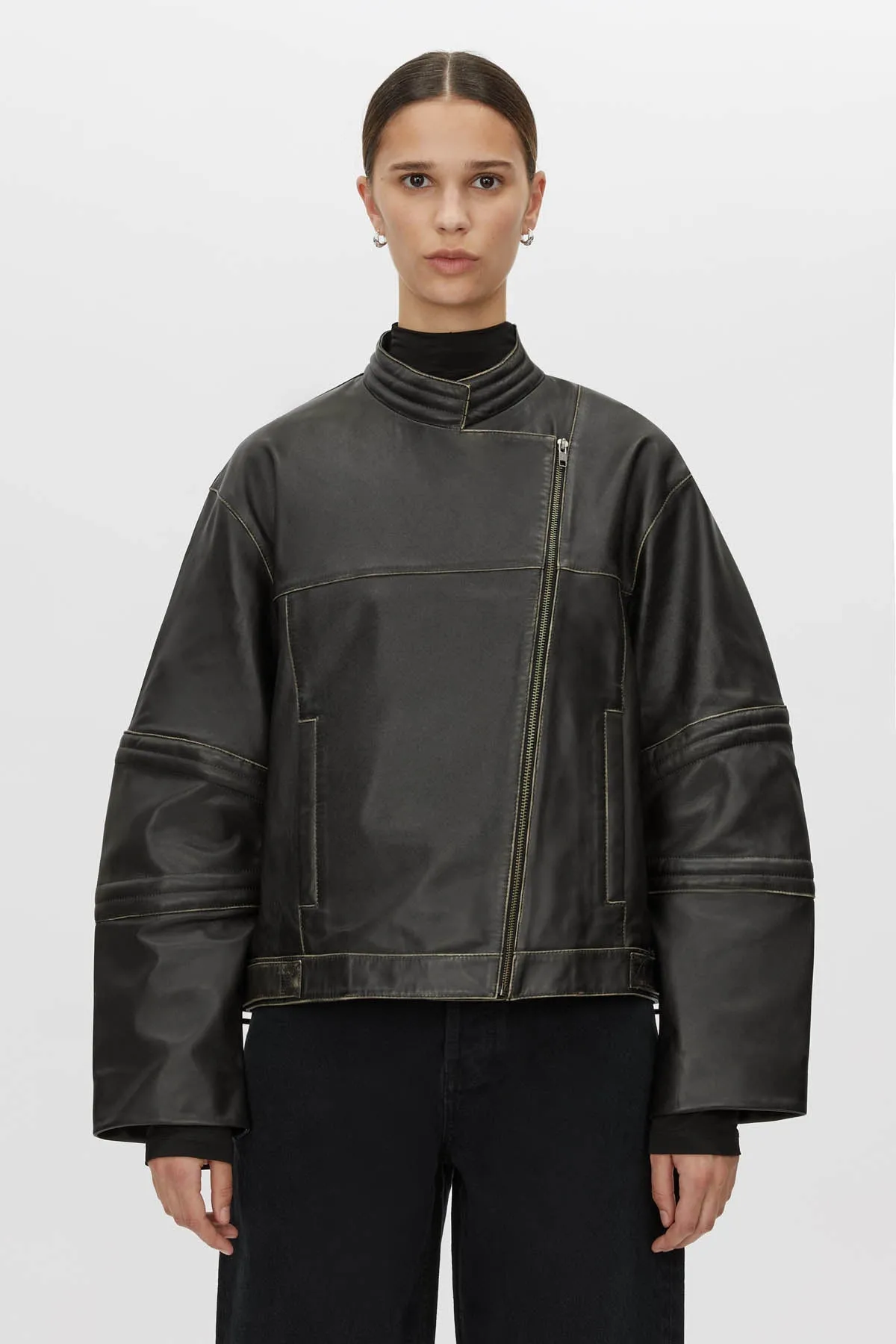 Vertex Leather Jacket sold by camilla & marc product image thumbnail 2