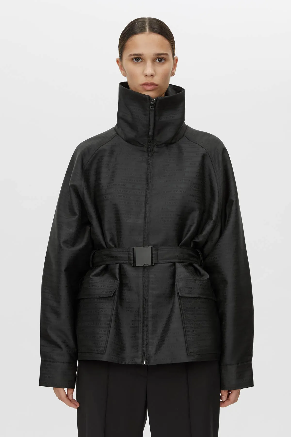 Escher Logo Jacquard Puffer Jacket sold by camilla & marc product image thumbnail 2