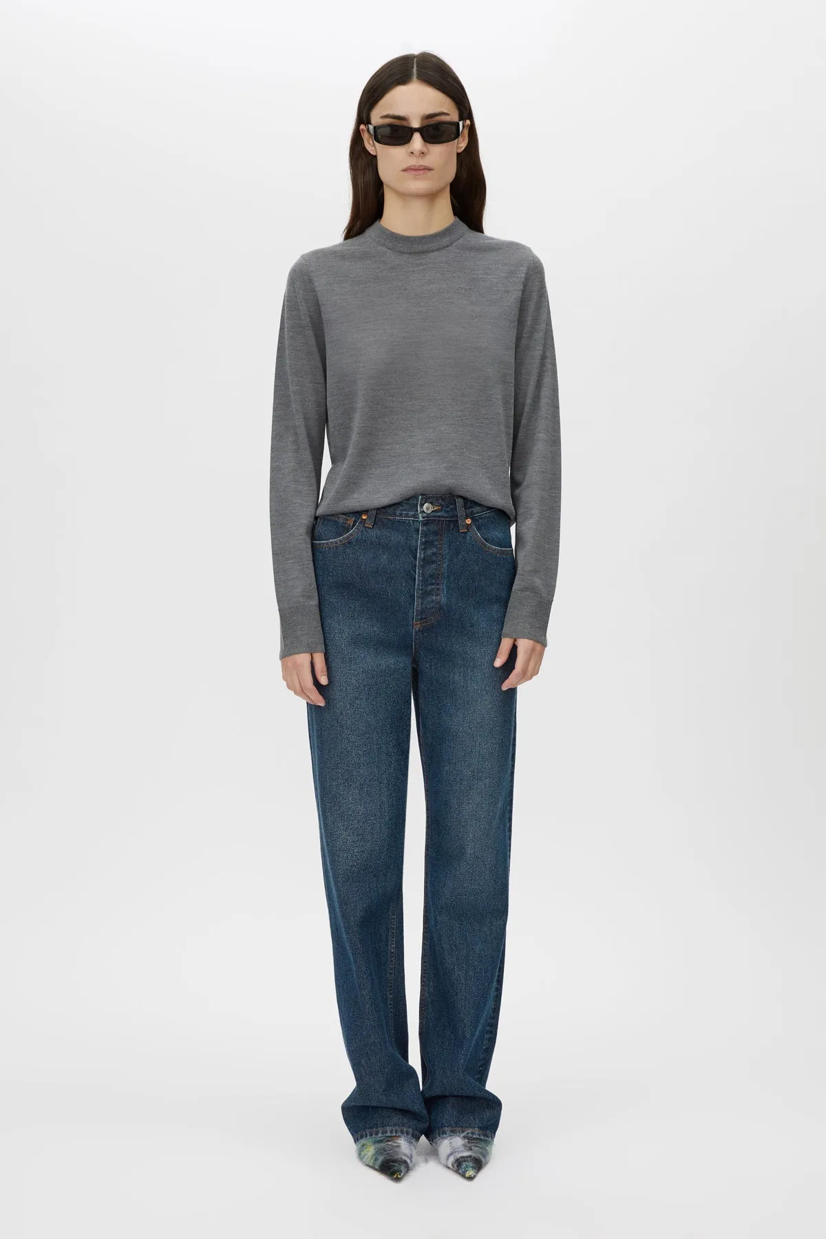 Leona Classic Crew Neck Sweater sold by camilla & marc