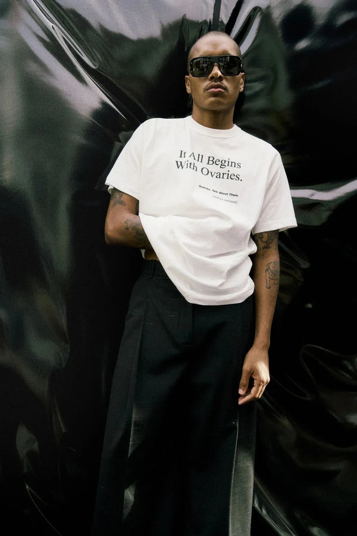 Ovarian Cancer Unisex Tee 1 sold by camilla & marc product image thumbnail 2