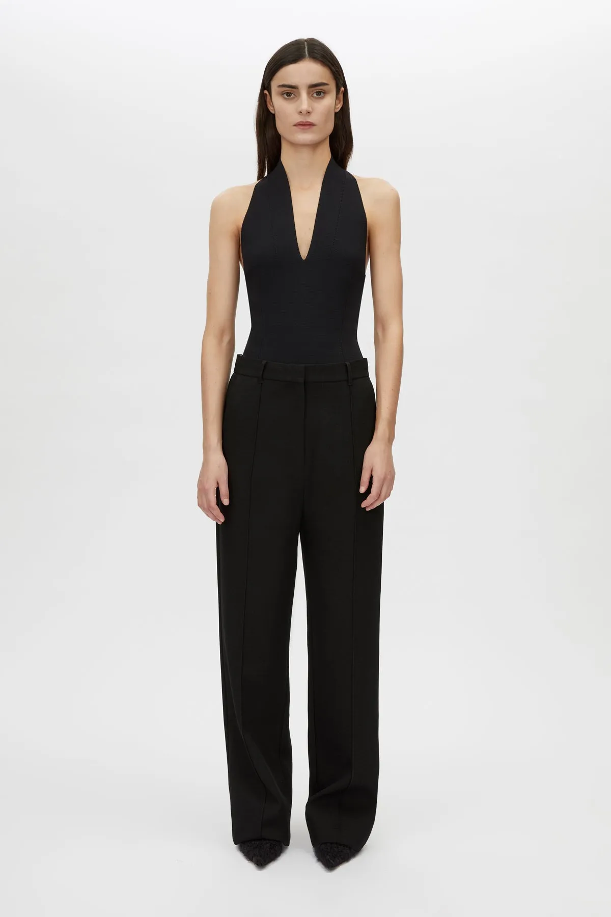 Kestrel Plunge Neck Bodysuit sold by camilla & marc