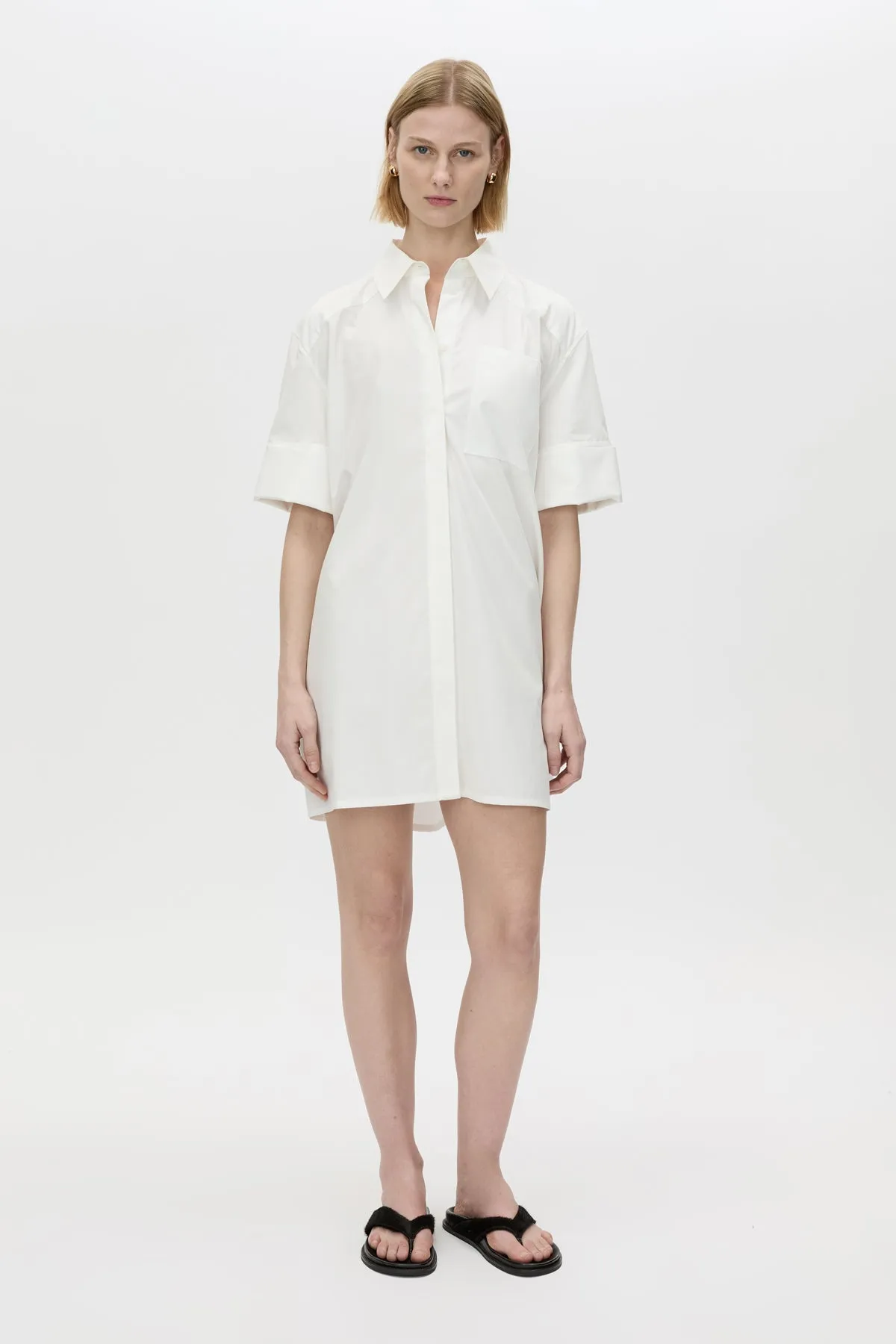 Winslow Short Sleeve Shirt Dress sold by camilla & marc