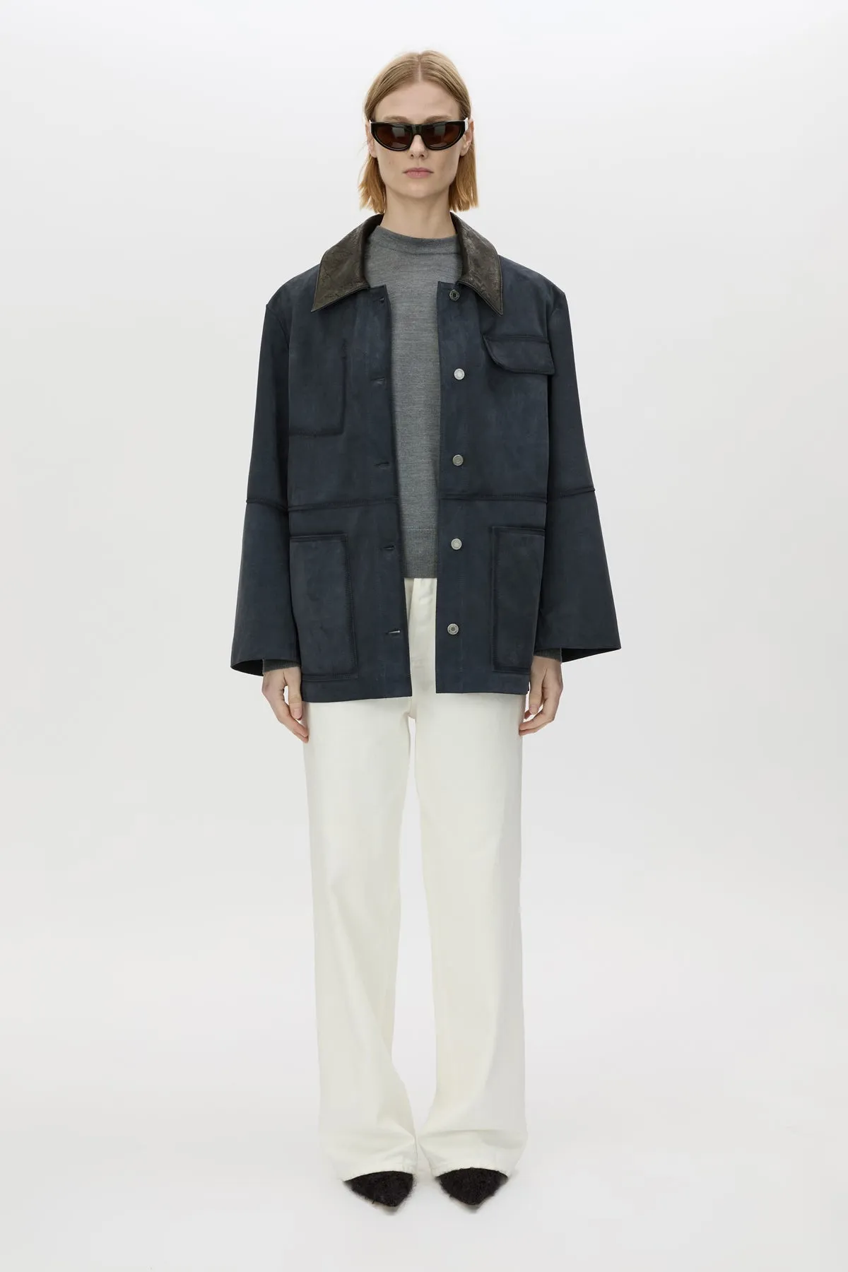 Balto Suede Leather Jacket sold by camilla & marc product image thumbnail 4