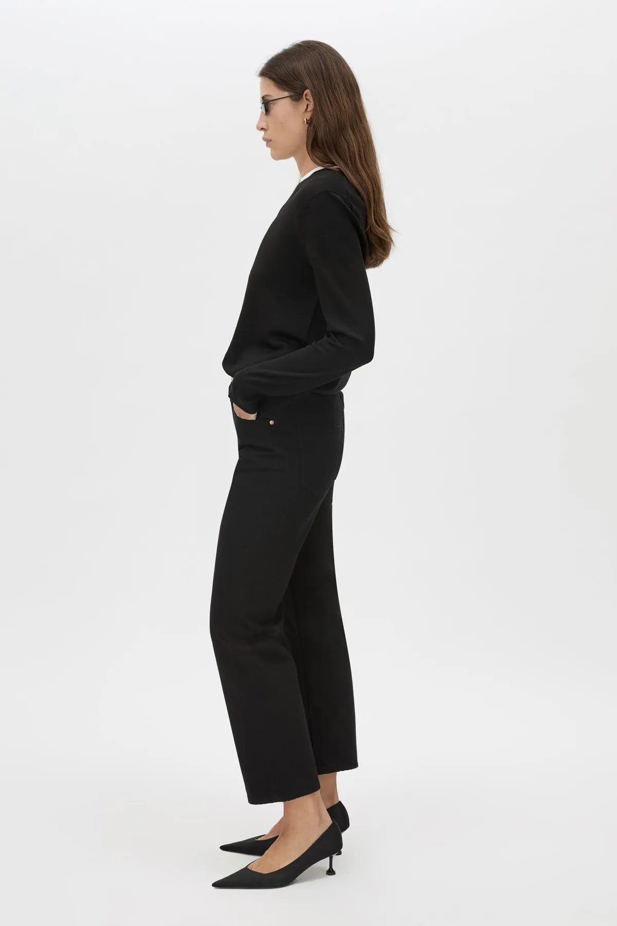 Leona Knit V Neck Sweater sold by camilla & marc product image thumbnail 4