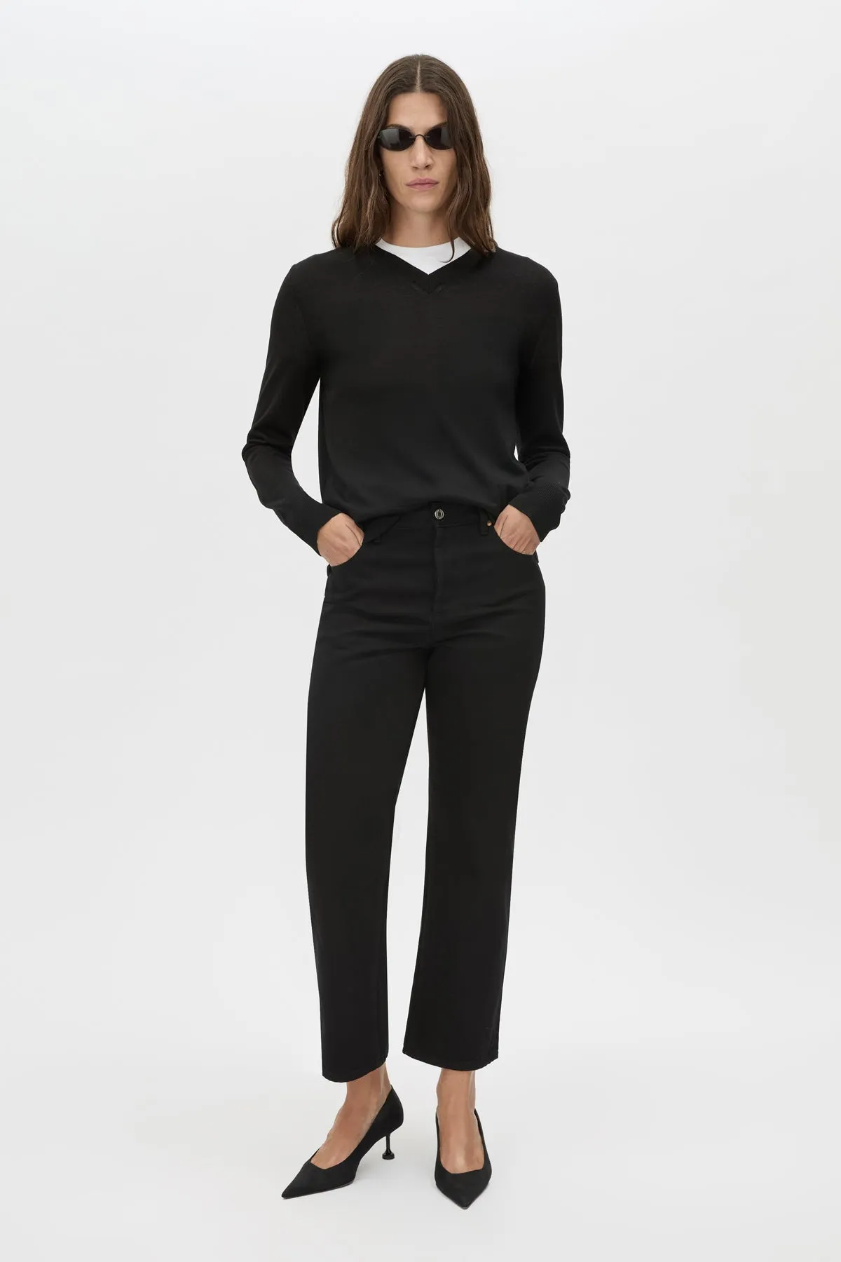 Leona Knit V Neck Sweater sold by camilla & marc product image thumbnail 3