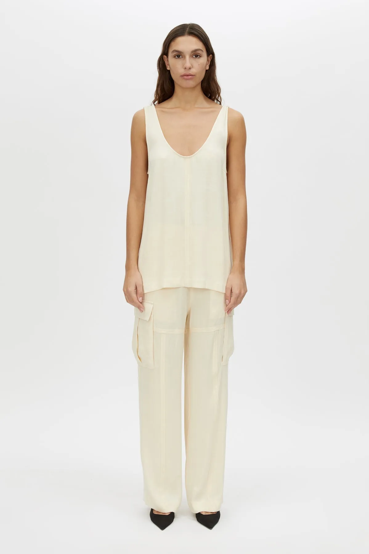 Allegro Satin Pant sold by camilla & marc