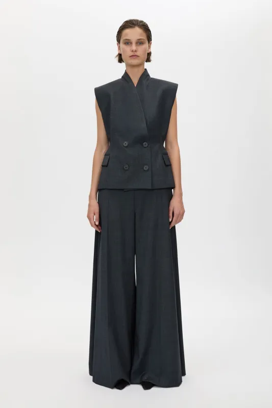 Ascent Wide Leg Side Pleat Pant made by camilla & marc