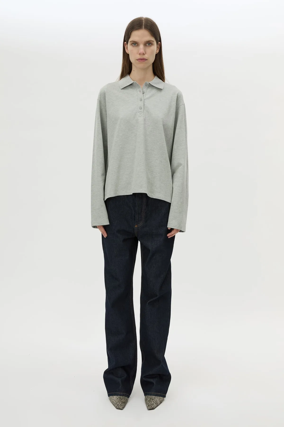 Moreno Long Sleeve Polo Top sold by camilla & marc product image thumbnail 3