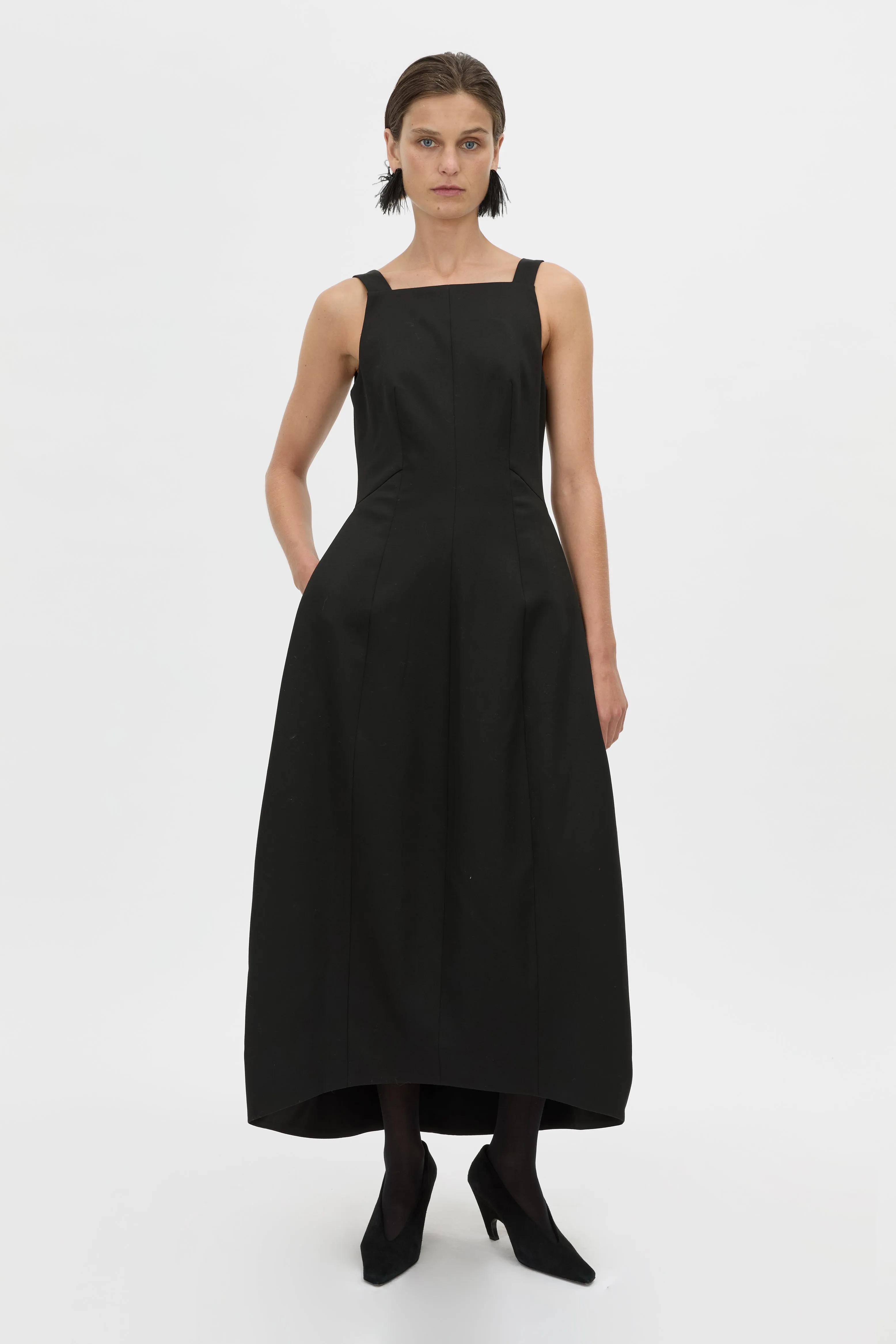 Helix Back Detail Midi Dress sold by camilla & marc