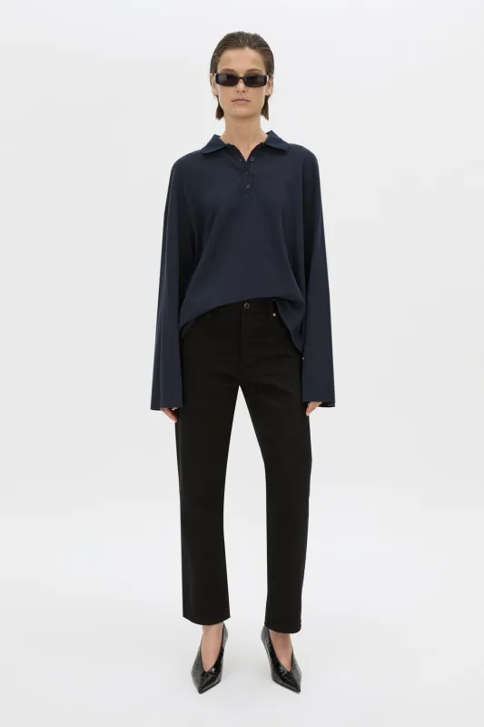 Moreno Long Sleeve Polo Top made by camilla & marc