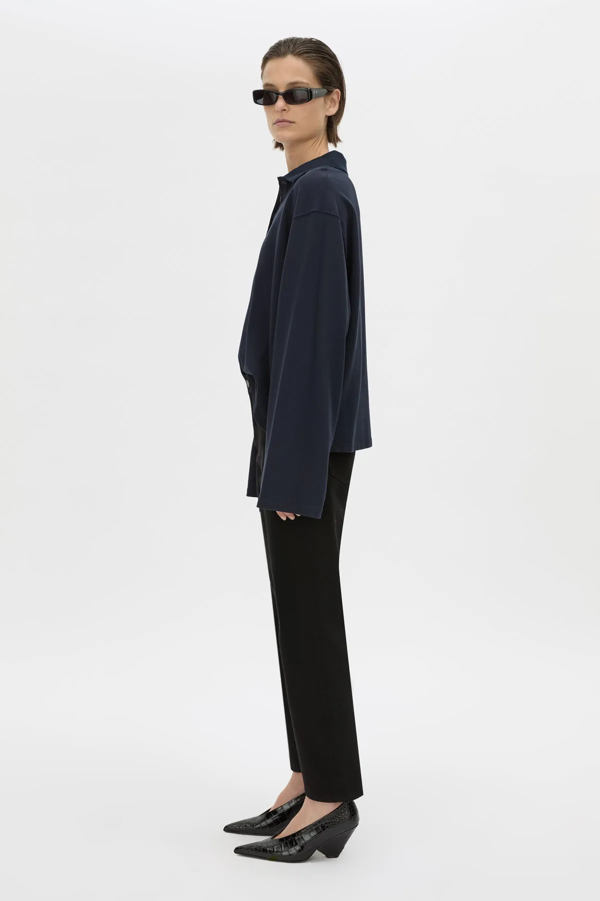 Moreno Long Sleeve Polo Top sold by camilla & marc product image thumbnail 4