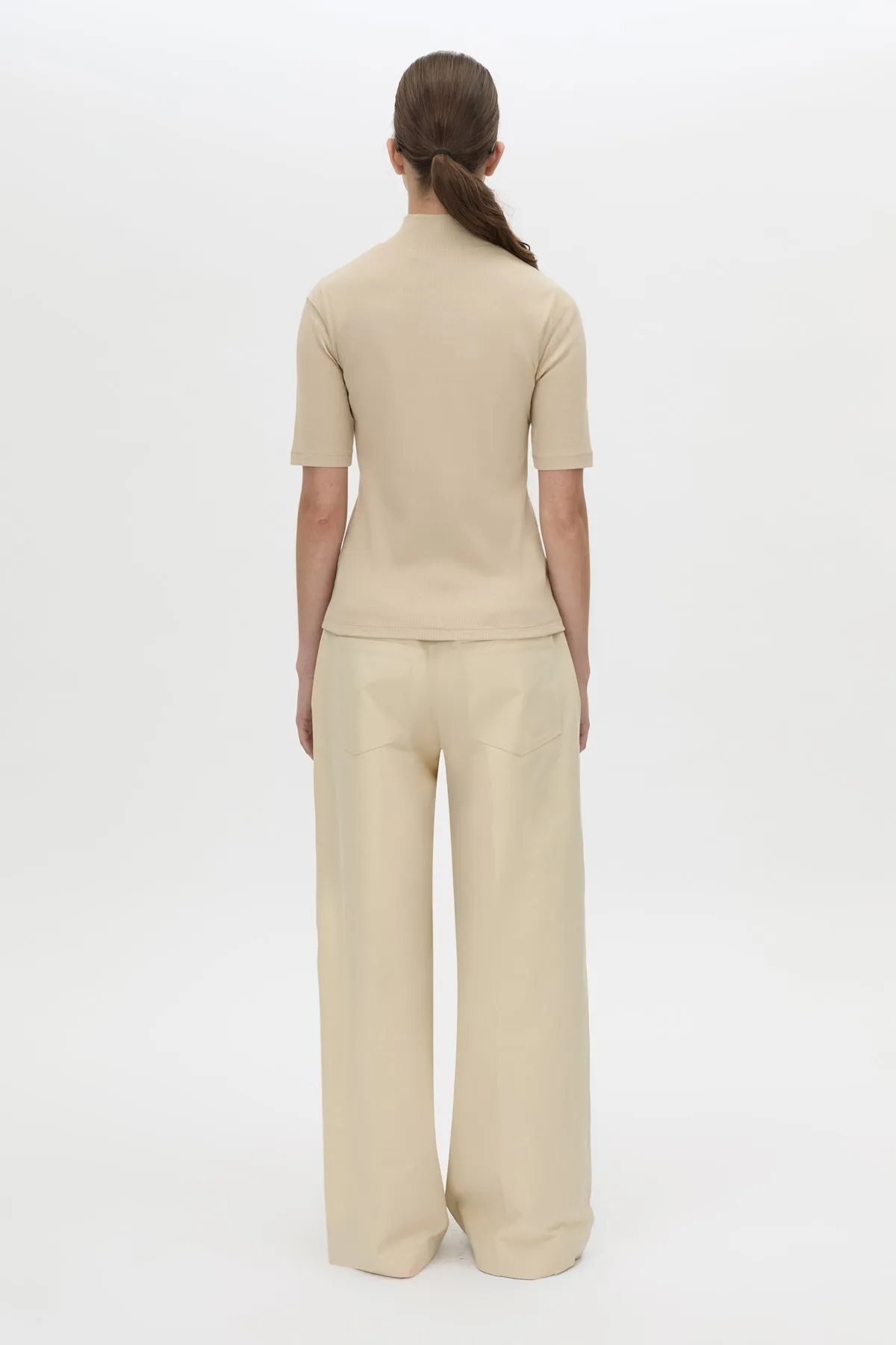 Aubrey Elbow Sleeve Rib Top sold by camilla & marc product image thumbnail 5