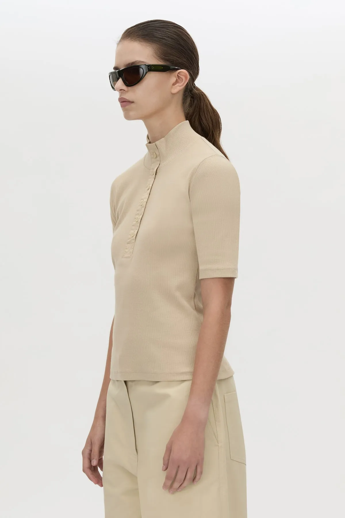 Aubrey Elbow Sleeve Rib Top sold by camilla & marc product image thumbnail 2