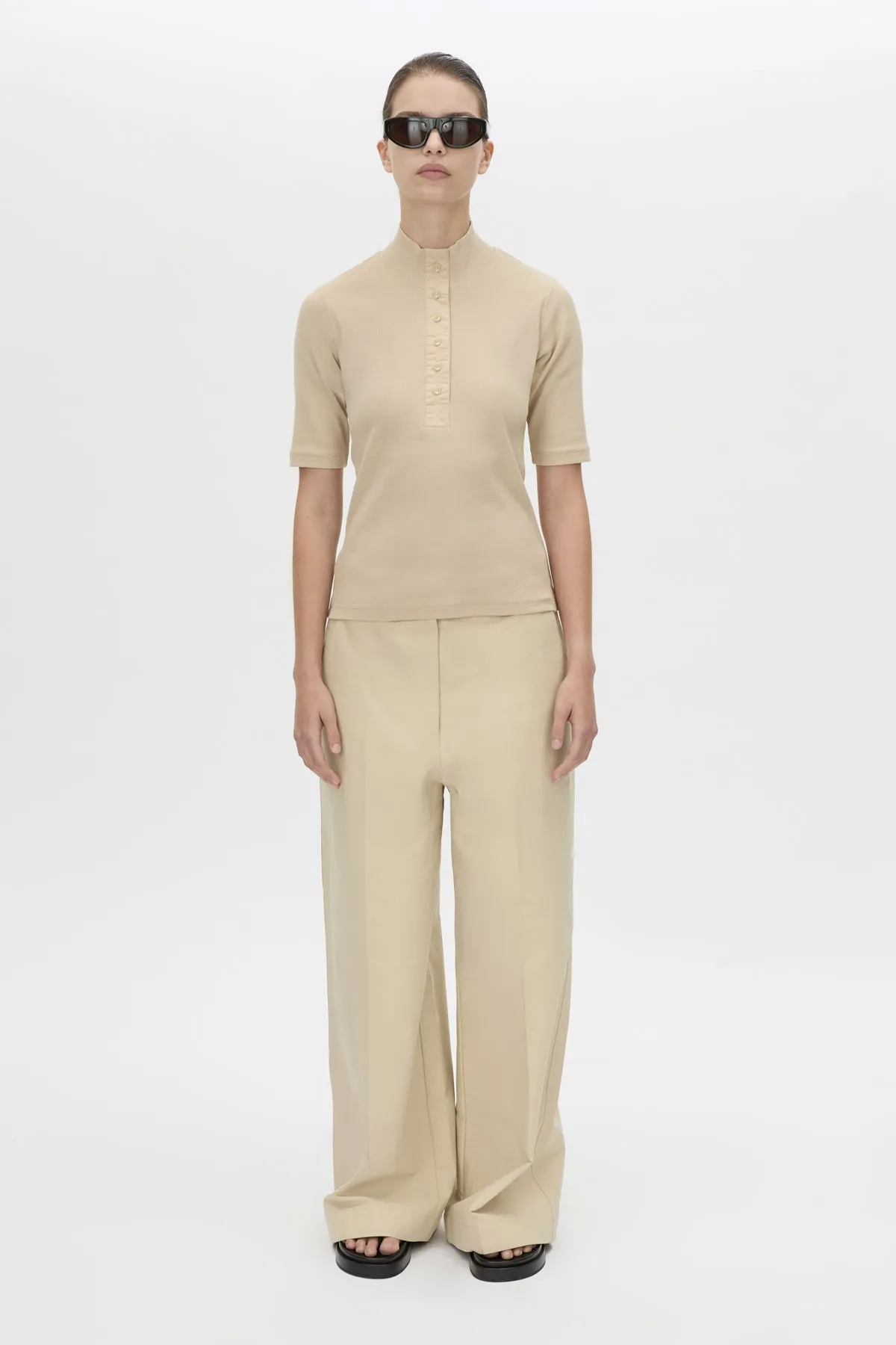 Aubrey Elbow Sleeve Rib Top sold by camilla & marc product image thumbnail 3