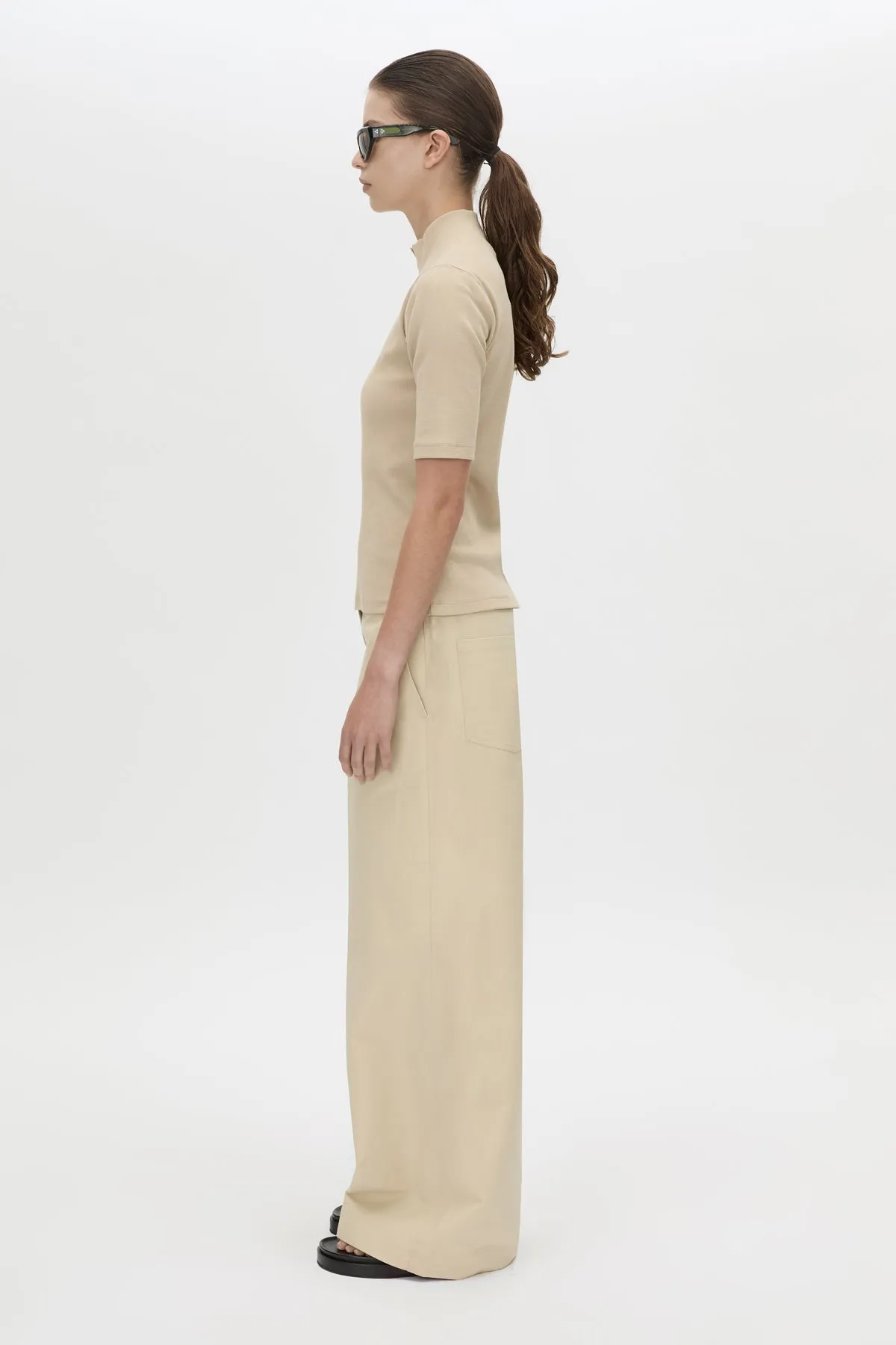 Aubrey Elbow Sleeve Rib Top sold by camilla & marc product image thumbnail 4