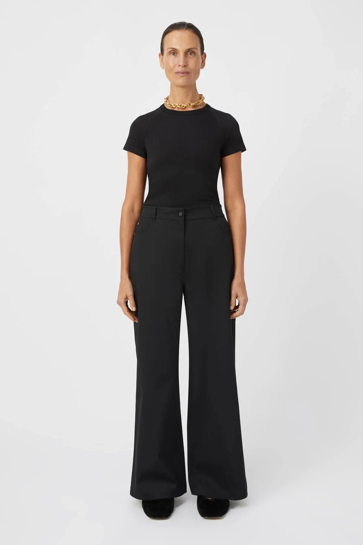 美品★ CAMILA STRAIGHT TUCK PANTS Ameri（アメリ）の「CAMILA STRAIGHT TUCK PANTS（その他パンツ