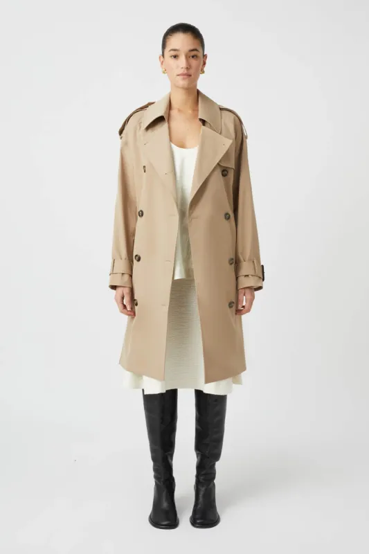 Evans Knee Length Trench sold by camilla & marc
