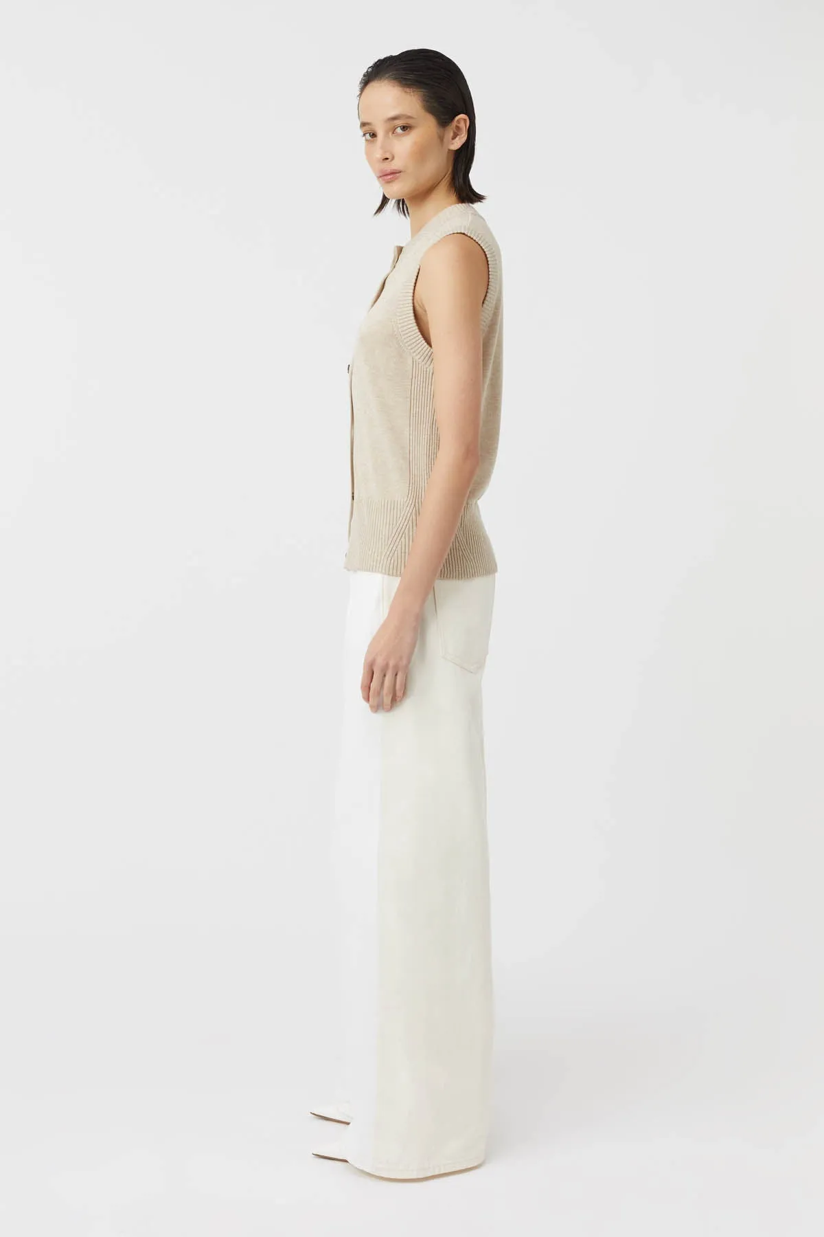 Macie Sleeveless Cardigan sold by camilla & marc product image thumbnail 4