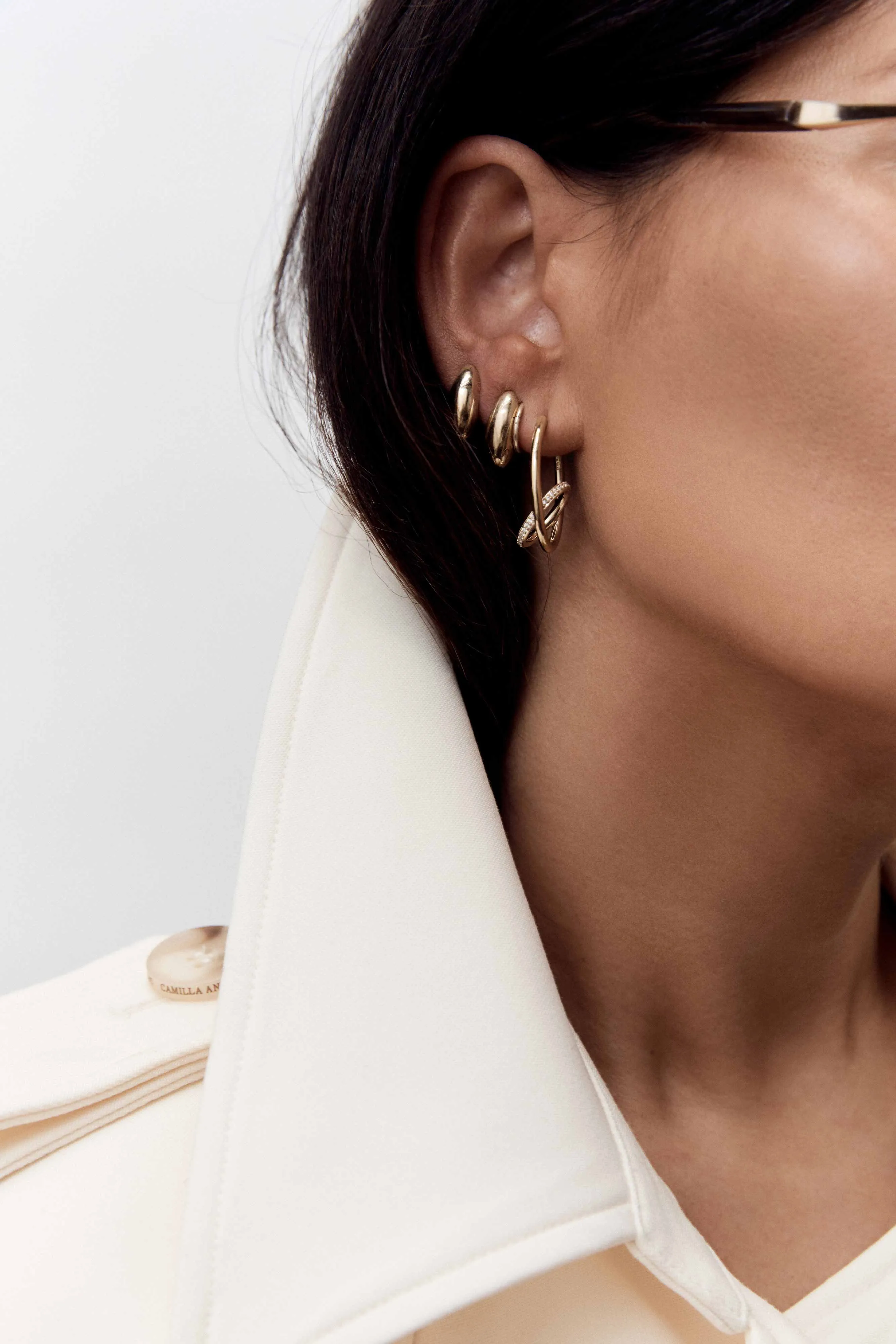 Otiumberg Pebble Stud Earrings sold by camilla & marc product image thumbnail 2