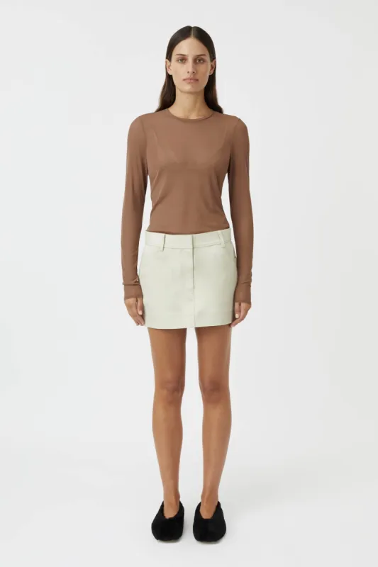 Hadley Coated Cotton Skirt sold by camilla & marc