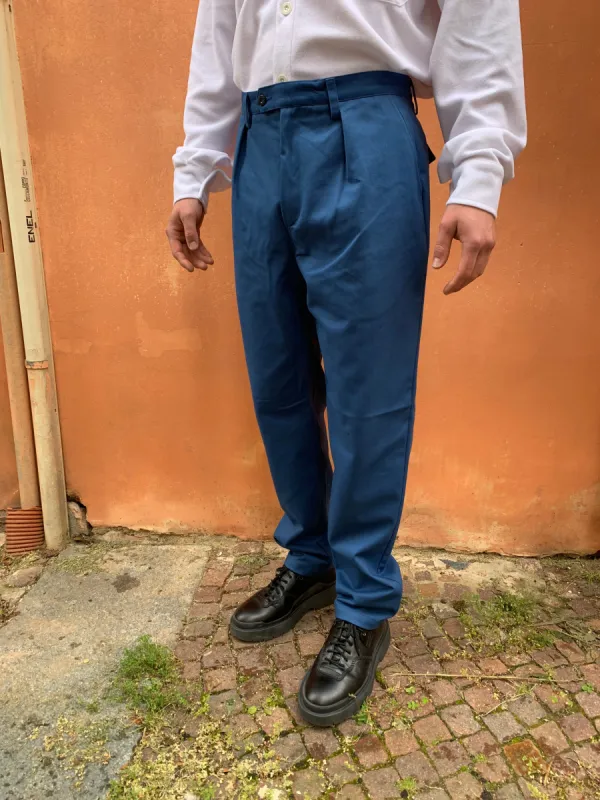 COMANCHE - CLASSIC TRUSERS - Warm Twill Cotton Avio sold by Camo