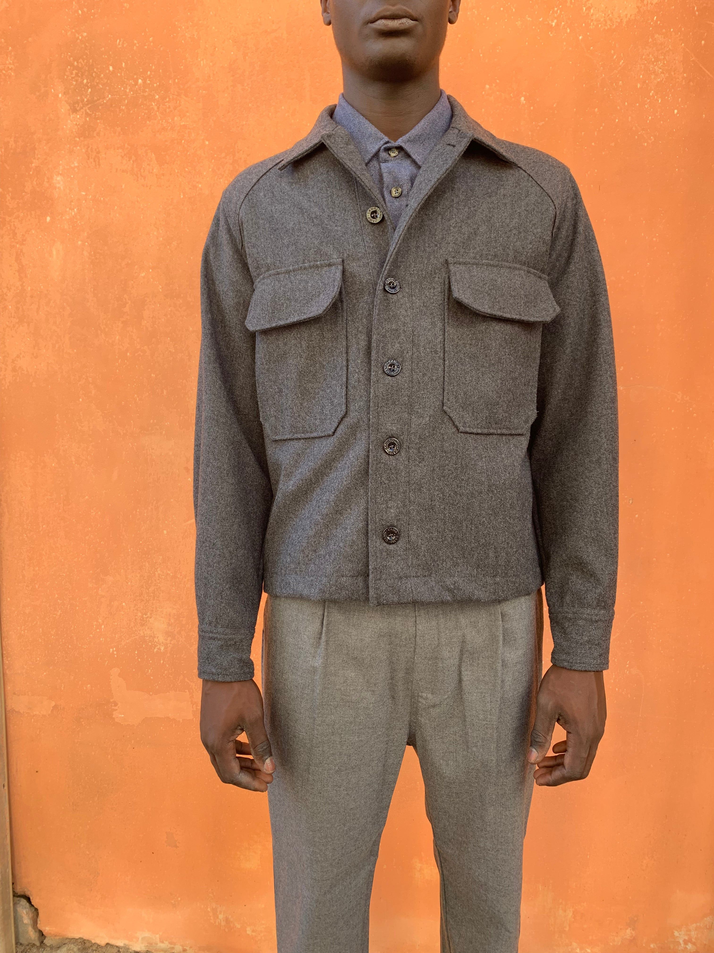 BALIO - JACKET SHIRT - Warm Wool Grey sold by Camo product image thumbnail 5
