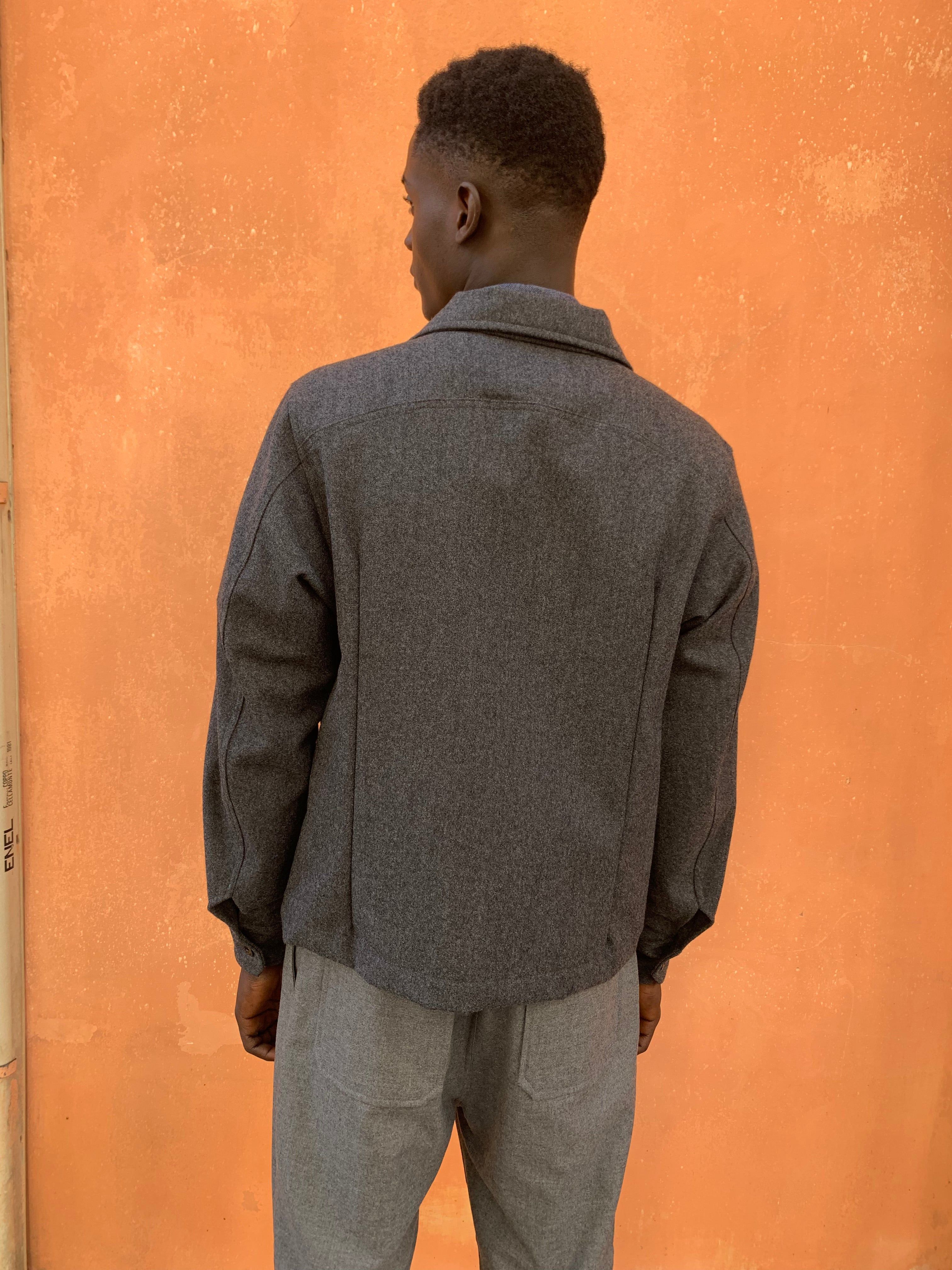 BALIO - JACKET SHIRT - Warm Wool Grey sold by Camo product image thumbnail 7