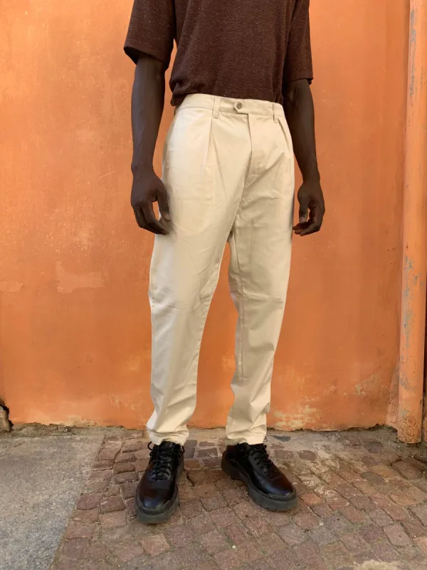 COMANCHE - CLASSIC TROUSERS - Drill Cotton Cream sold by Camo